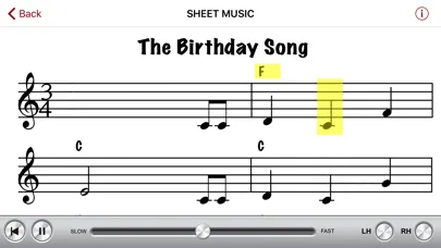 Capturas de tela do Piano Apprentice