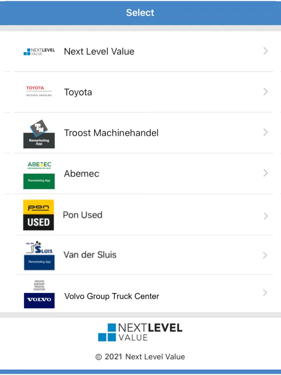 Screenshot di Remarketing Application Live iPad 