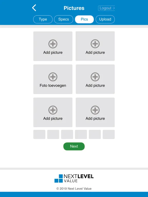 Screenshot di Remarketing Application Live iPad 
