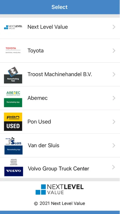 Screenshot di Remarketing Application Live