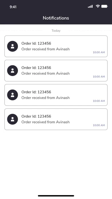 Tangkapan layar SAAS ORDER MANAGEMENT APP