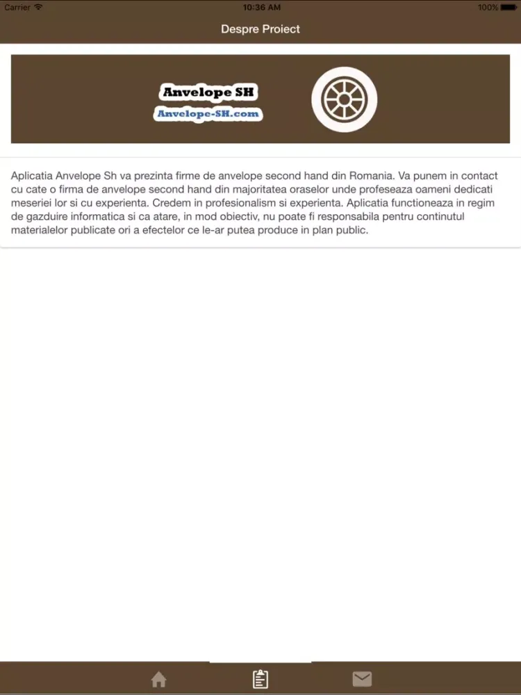 Anvelope Second Hand iPad स्क्रीनशॉट