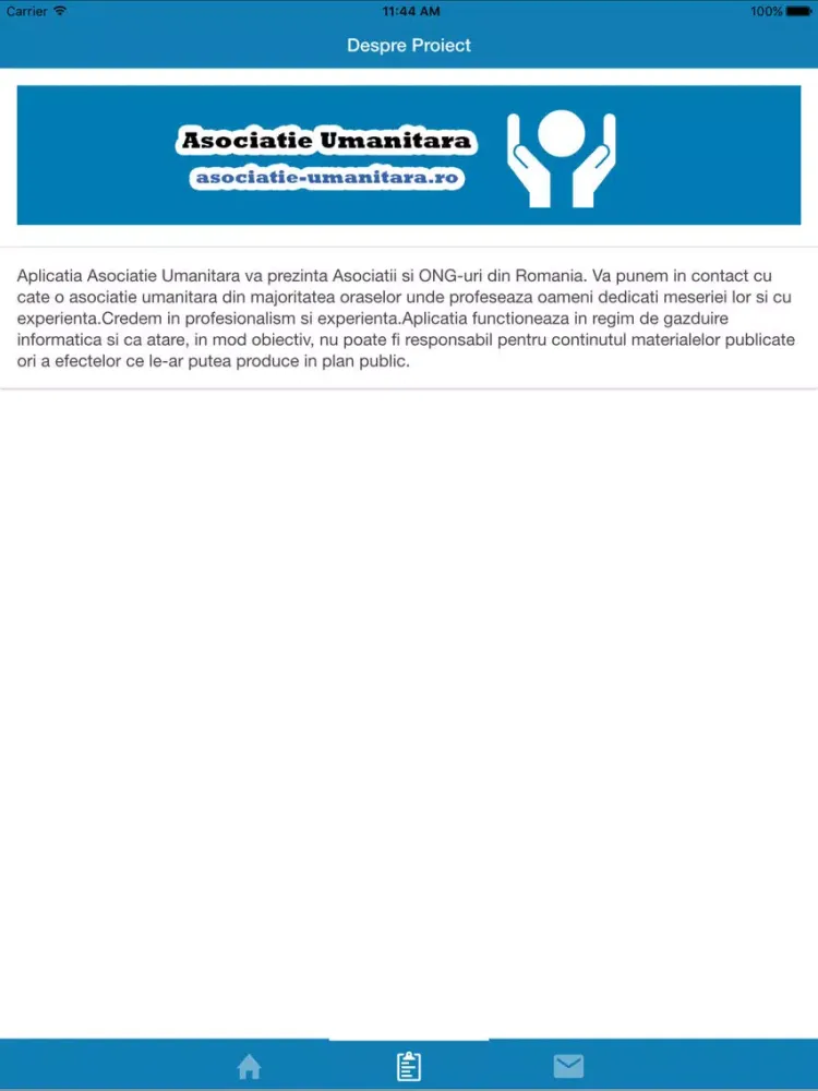 Asociatie Umanitara iPad  স্ক্রিনশট