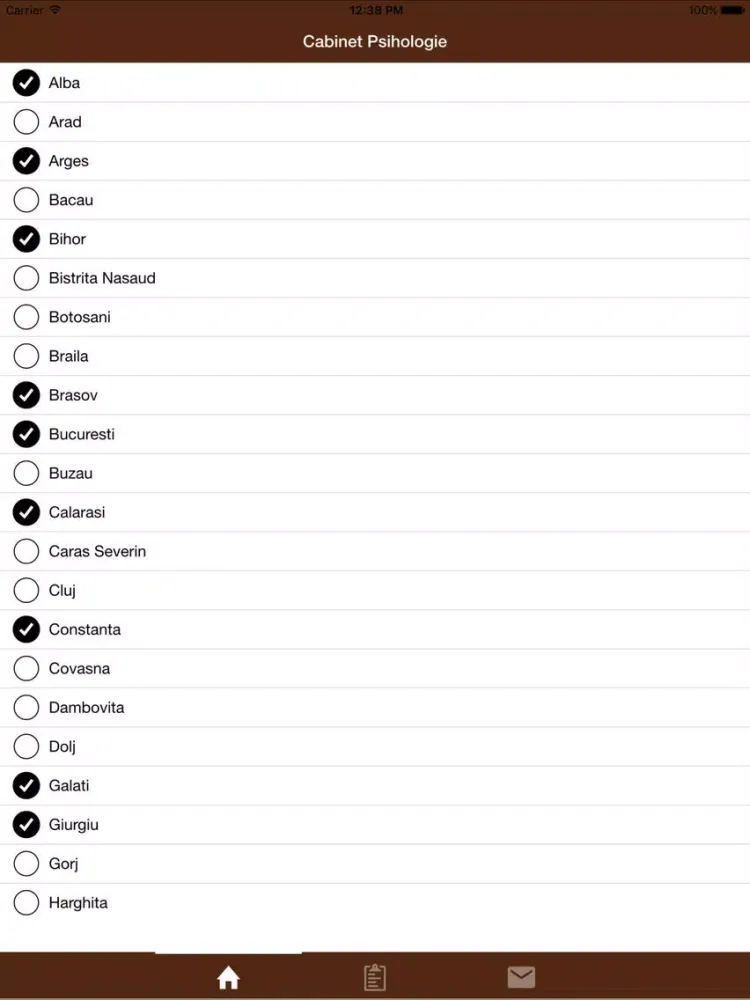 Cabinet Psihologie iPad  Screenshots