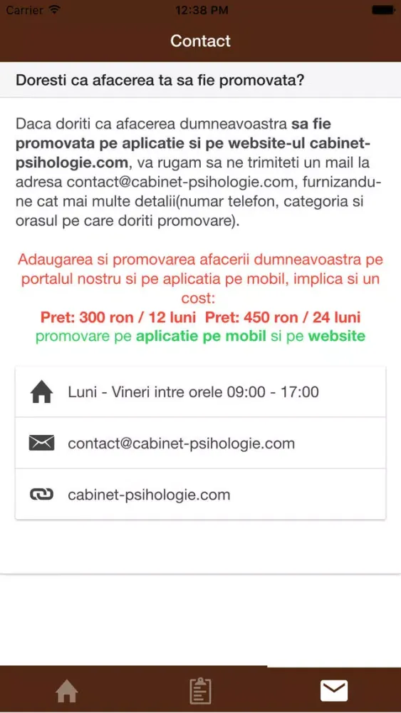Cabinet Psihologie Screenshots