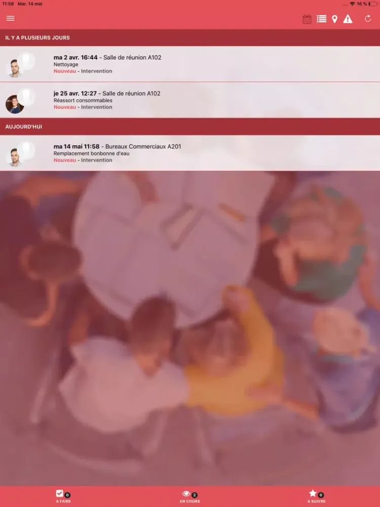 CentralDesk iPad  스크린샷