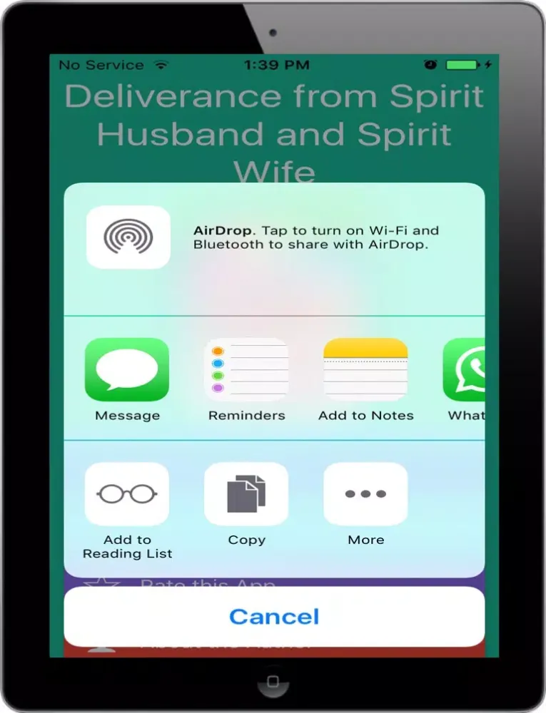 Deliverance from Spirit Husband and Spirit Wife iPad  স্ক্রিনশট