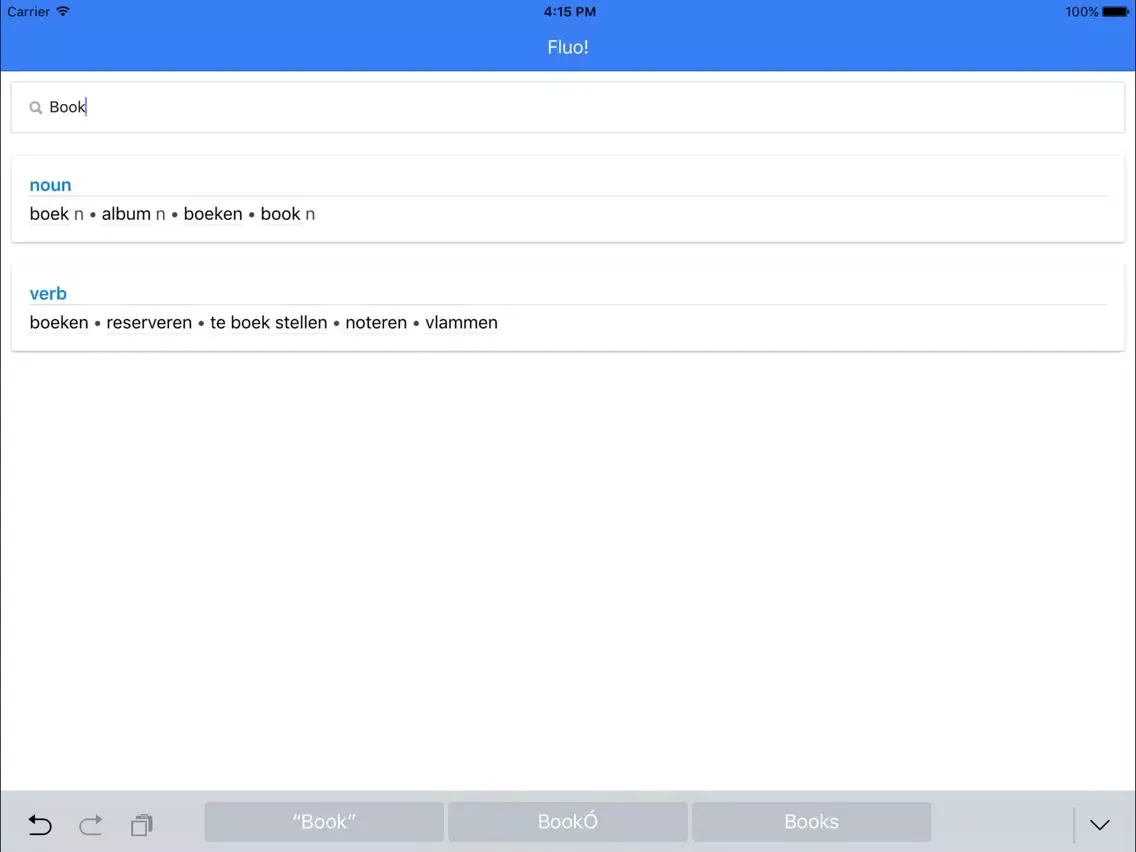 Ảnh chụp màn hình của English-Dutch Bilingual Dictionary iPad 