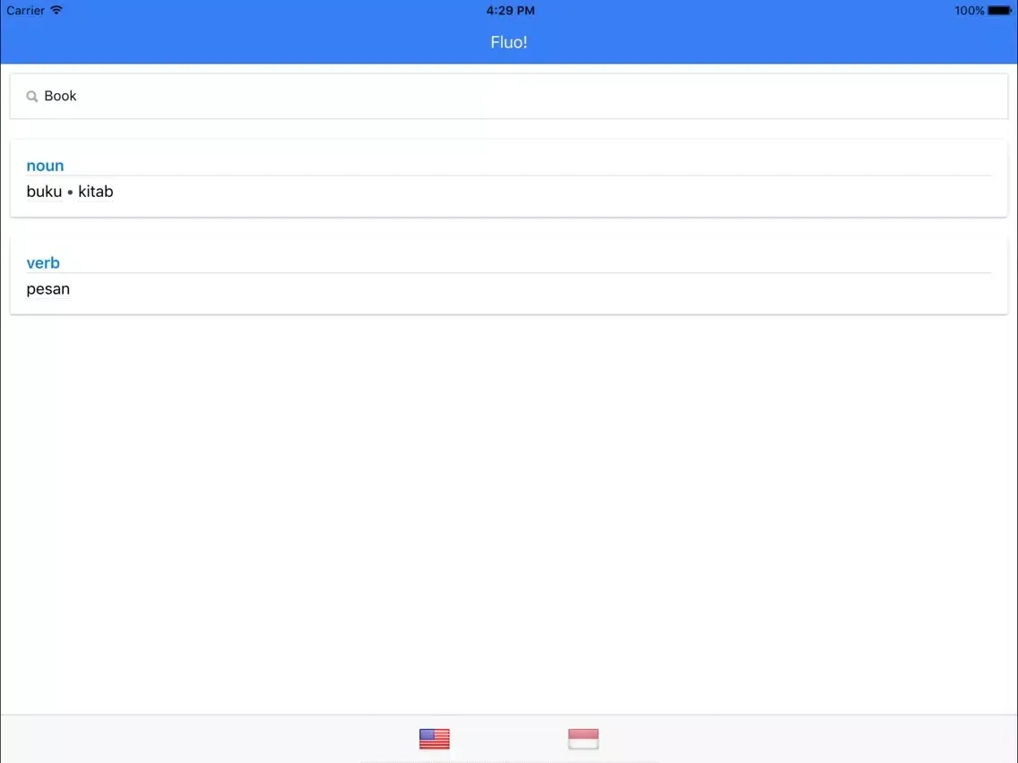 English-Indonesian Bilingual Dictionary iPad  Ekran Görüntüleri