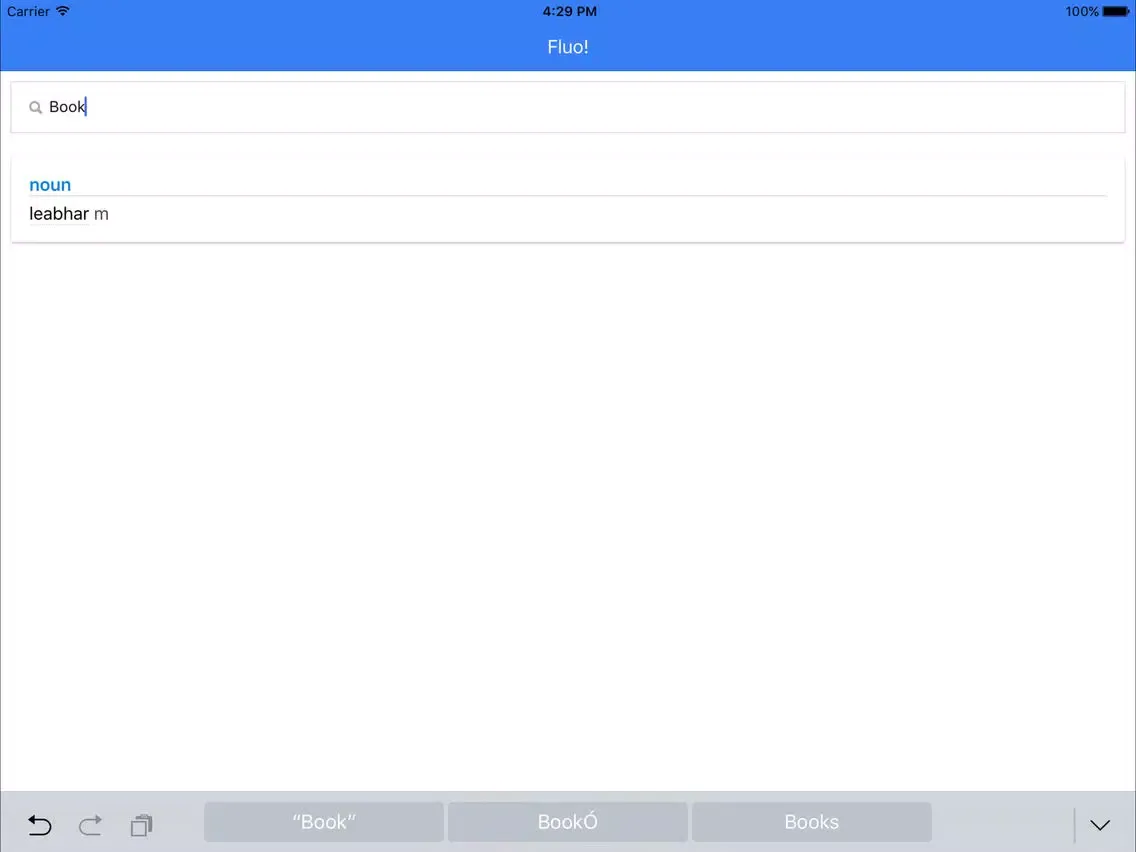 Zrzuty ekranu English-Irish Bilingual Dictionary iPad 