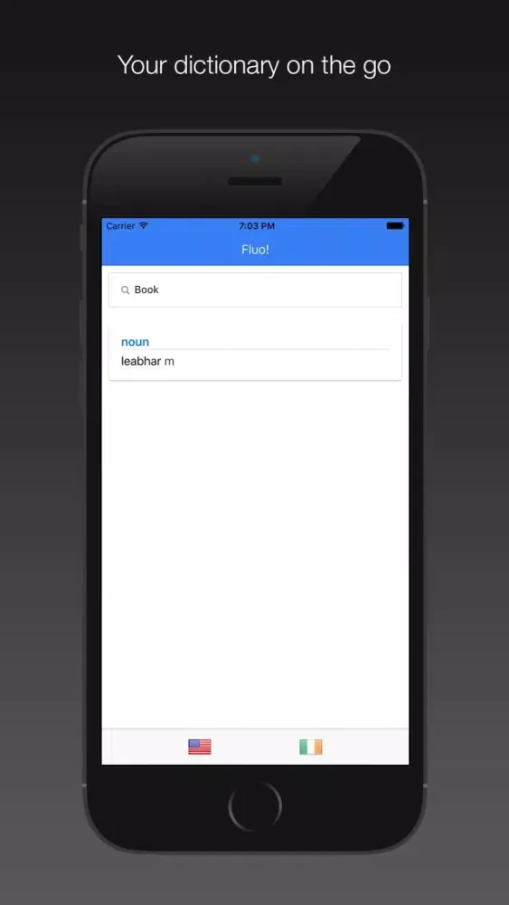 Zrzuty ekranu English-Irish Bilingual Dictionary