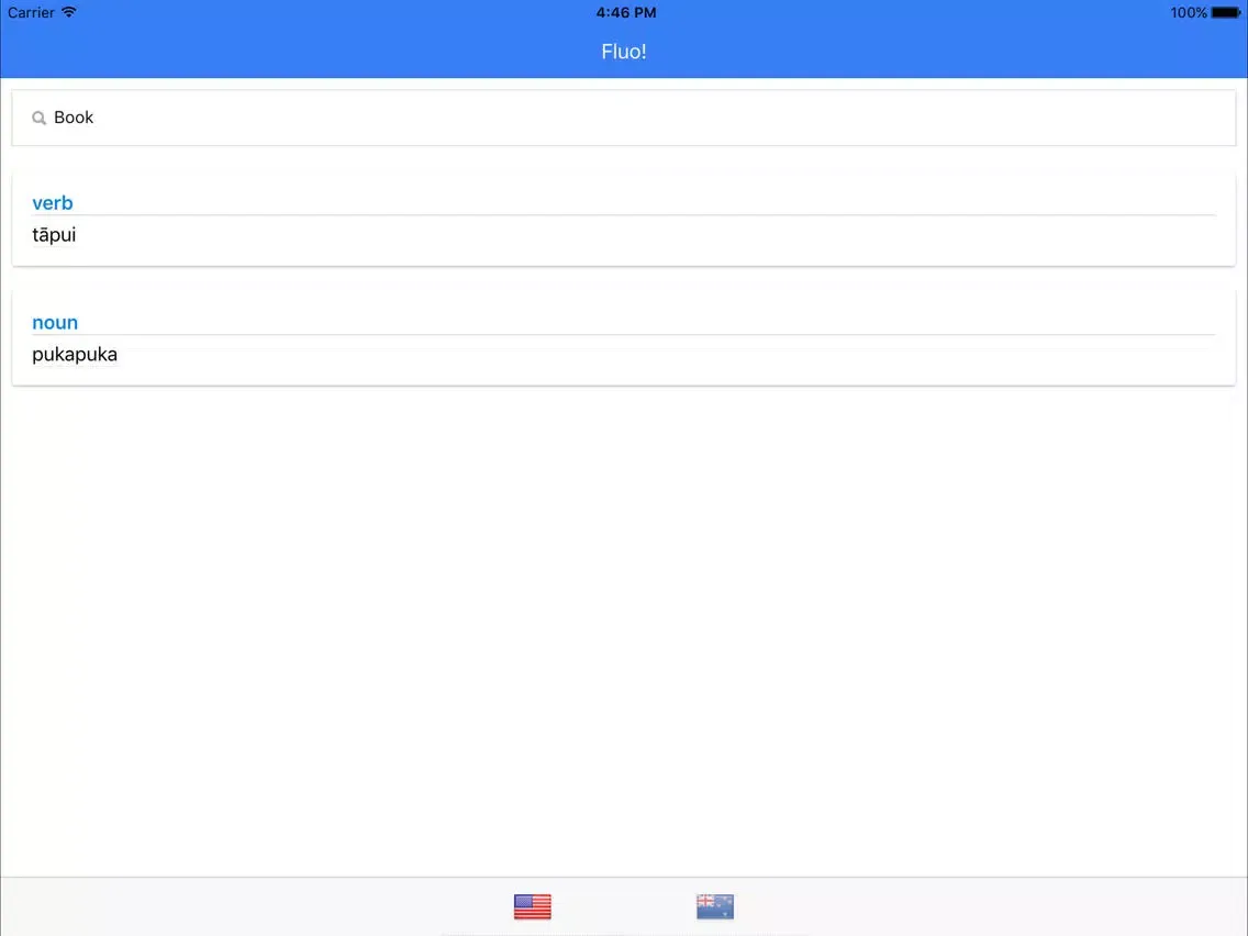 English-Maori Bilingual Dictionary iPad  Ekran Görüntüleri
