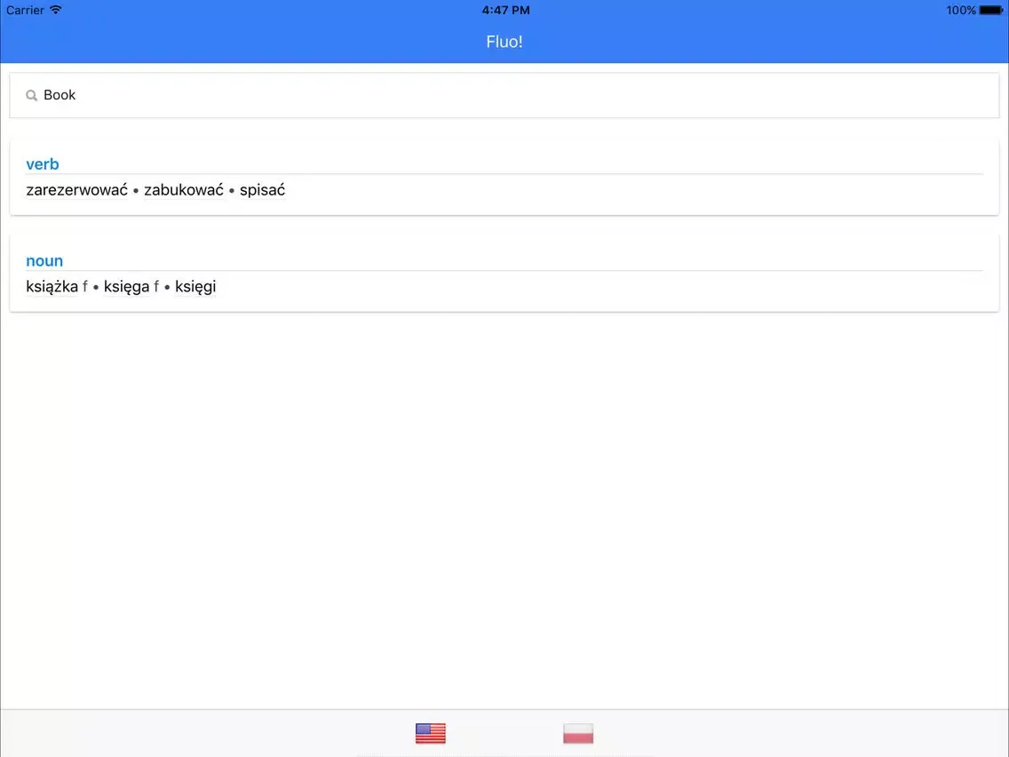 English-Polish Bilingual Dictionary iPad  স্ক্রিনশট