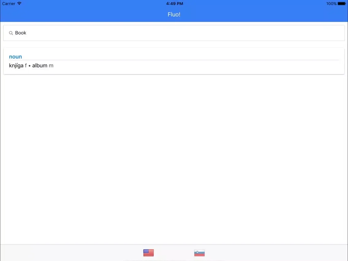 English-Slovenian Bilingual Dictionary iPad  スクリーンショット