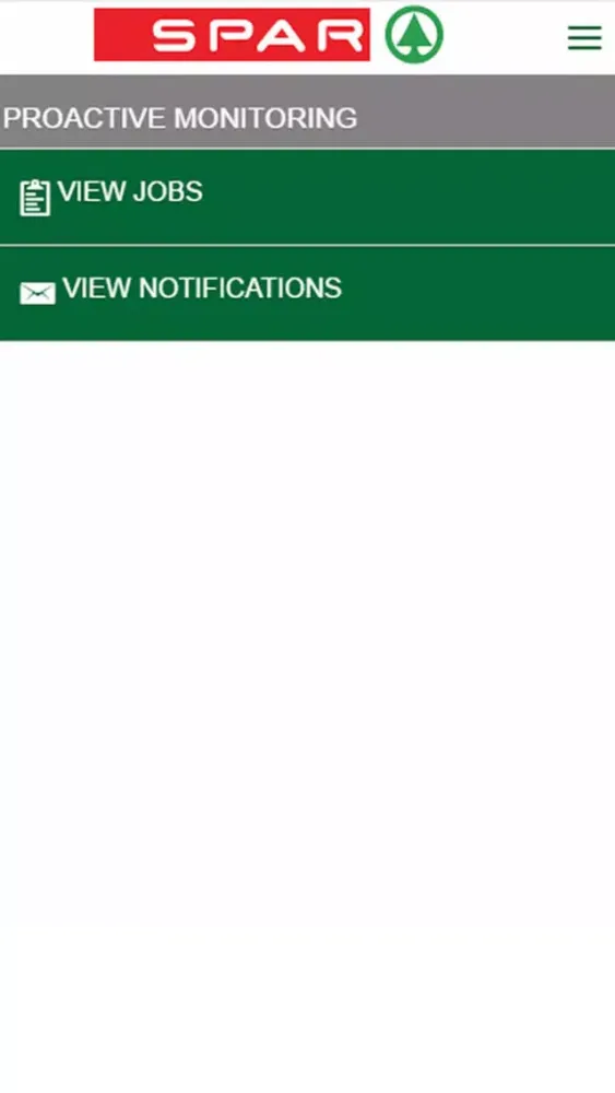 Screenshot di Spar Event Monitoring