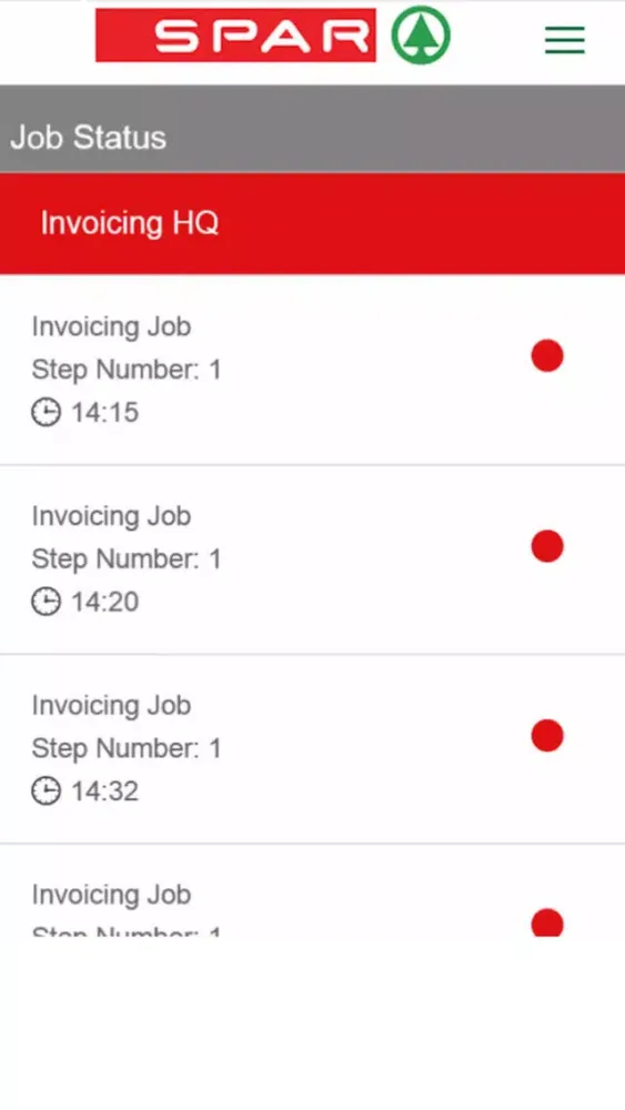 Screenshot di Spar Event Monitoring