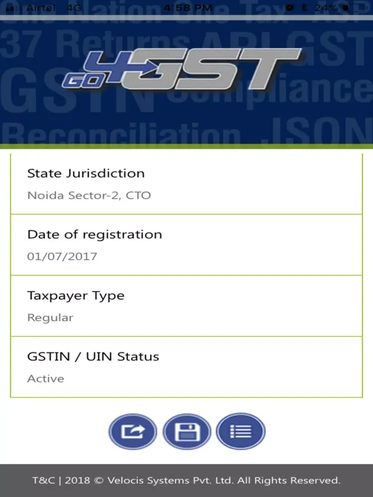 Go4GST GSTIN Lookup iPad 应用截图