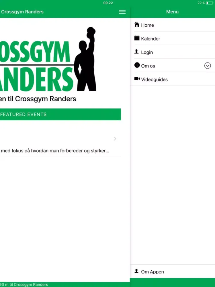 Crossgym Randers iPad 应用截图