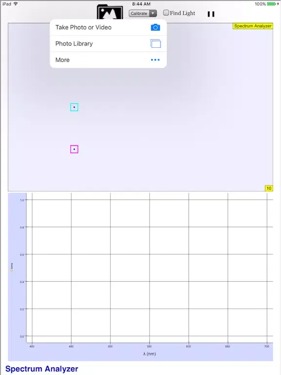 Light Spectrum Analyzer iPad 应用截图