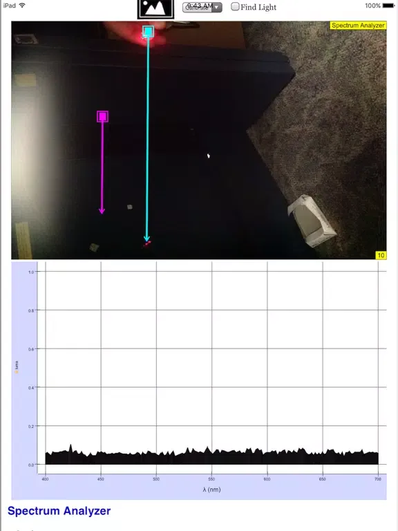 Light Spectrum Analyzer iPad 应用截图