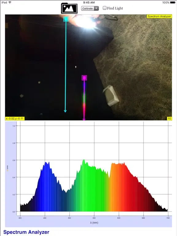 Light Spectrum Analyzer iPad 应用截图