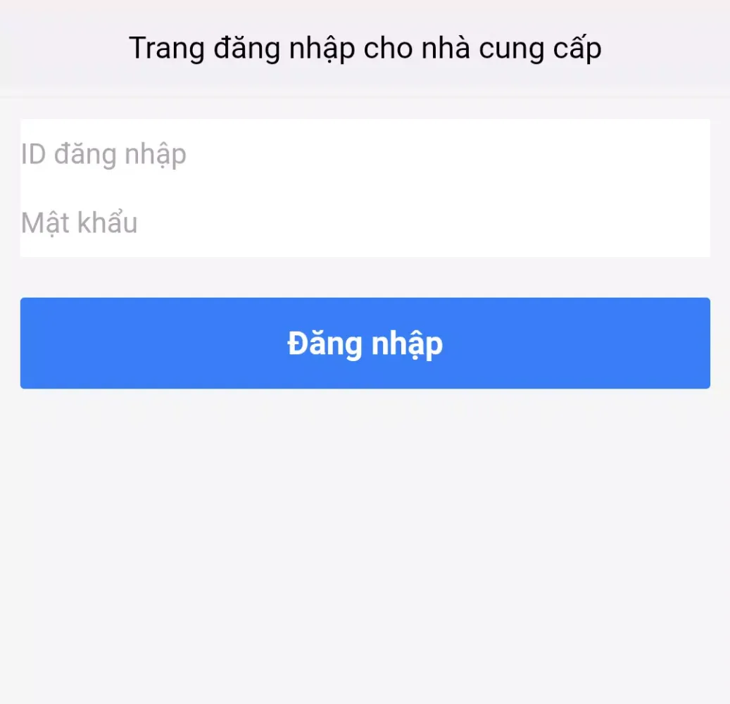 Ảnh chụp màn hình của Camapro - nhà cung cấp