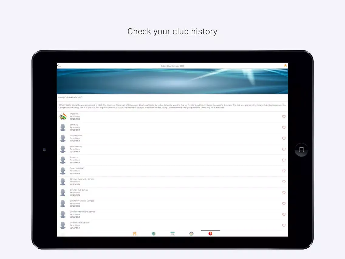 Rotary 3020 iPad  Screenshots