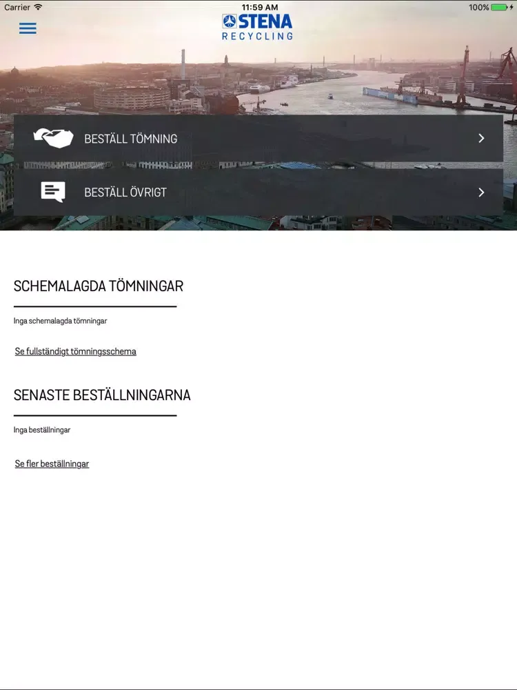 تصاویر Stena Recycling - Tömning iPad