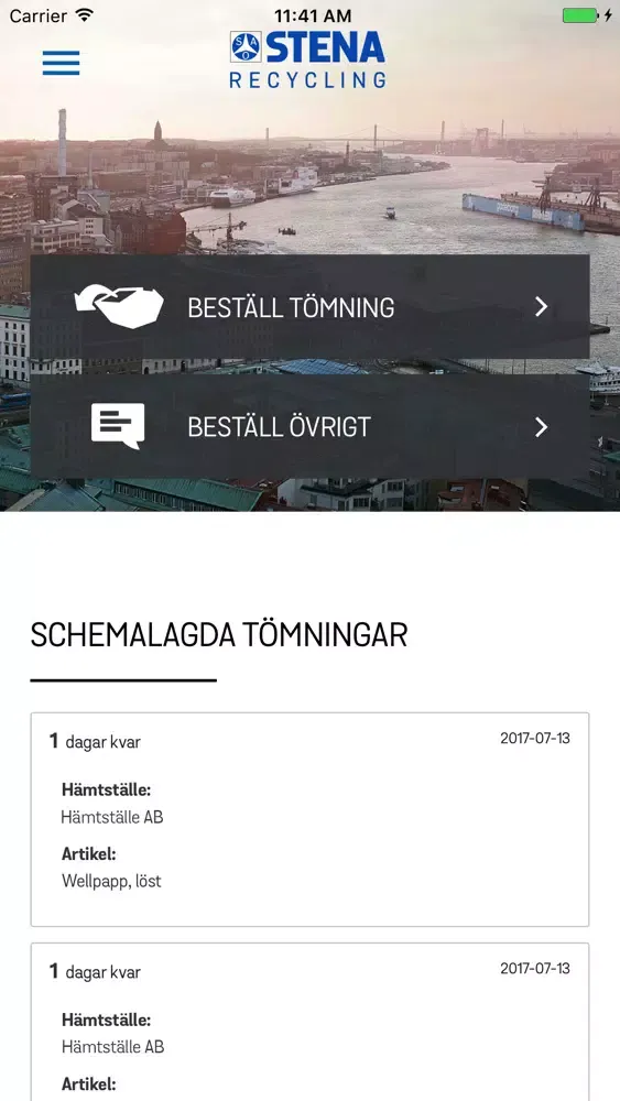 تصاویر Stena Recycling - Tömning