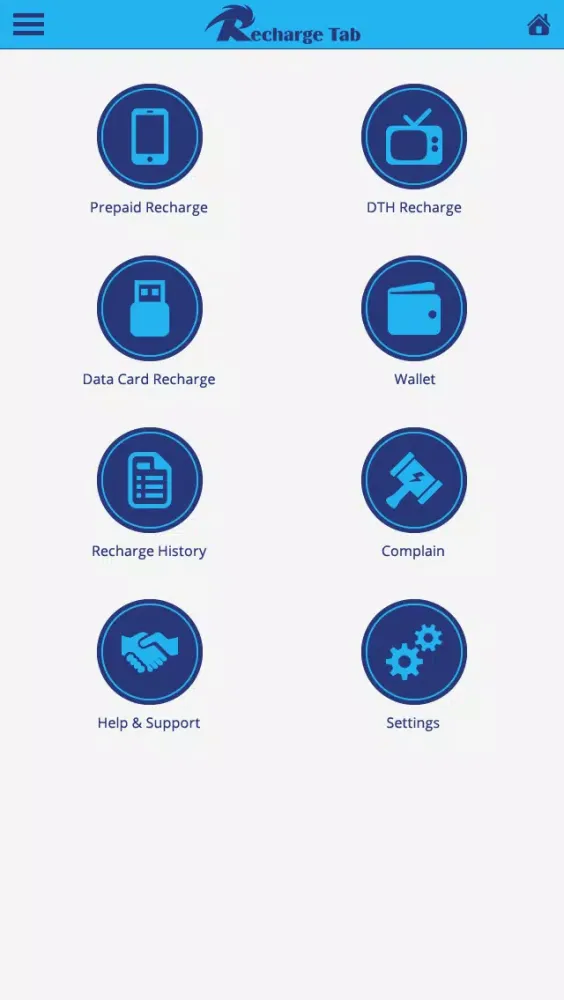 Recharge Tab Screenshots