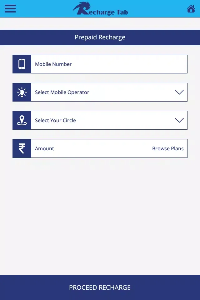 Recharge Tab Screenshots