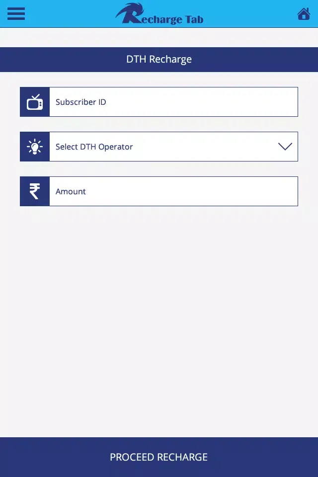 Recharge Tab Screenshots