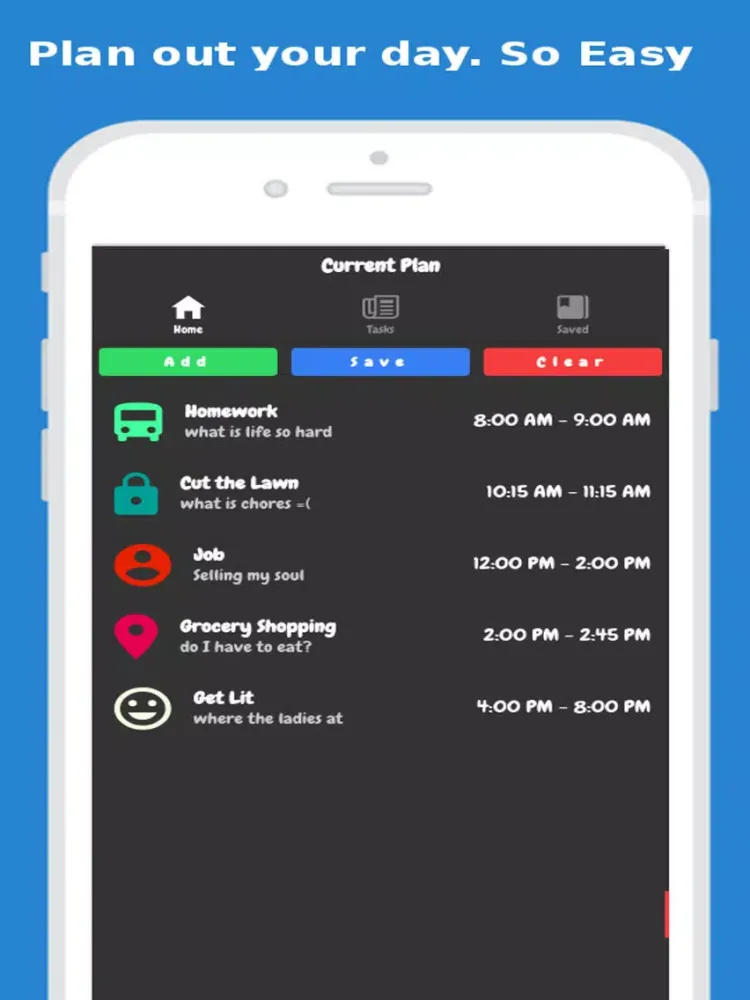Day Planner Assistant - Custom Schedule iPad  スクリーンショット