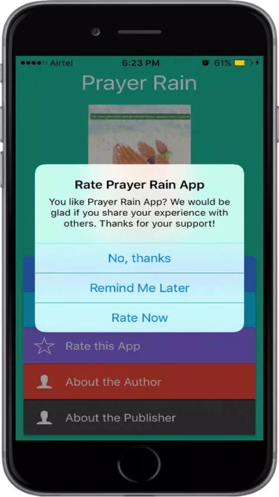 Tangkapan skrin Prayer Rain