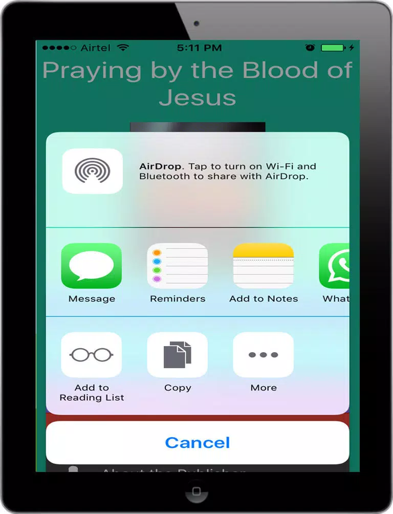 Praying by the Blood of Jesus iPad  Screenshots