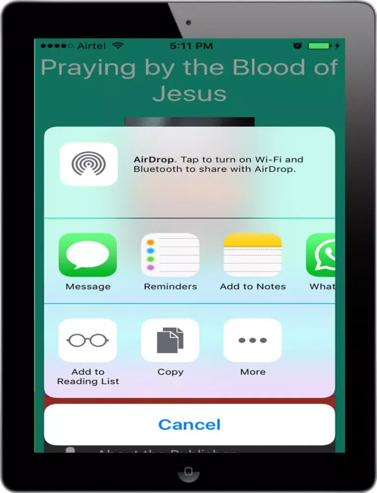 Praying by the Blood of Jesus iPad  Ekran Görüntüleri