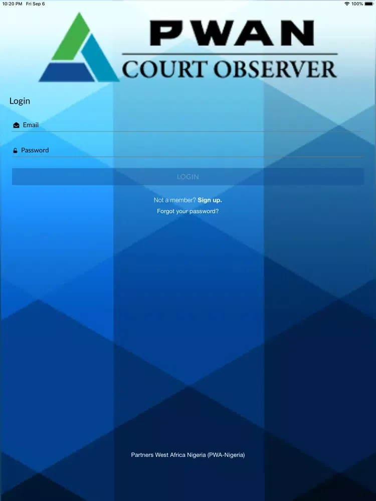 PWAN Court Observer iPad  Screenshots