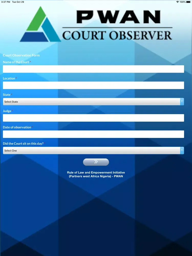 PWAN Court Observer iPad  Screenshots