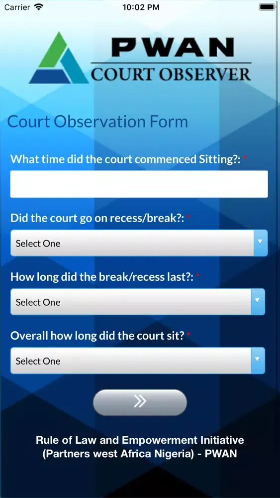 PWAN Court Observer Screenshots