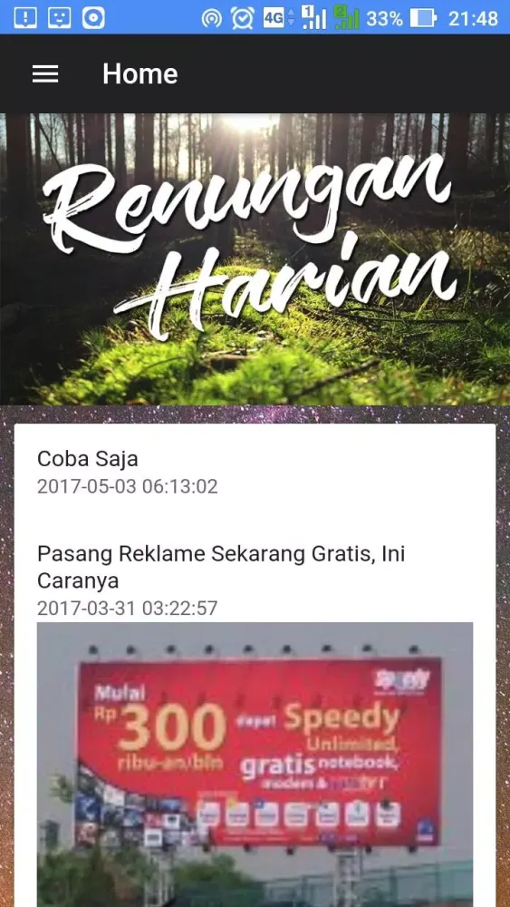 Captures d'écran de Radio Pelangi Makassar