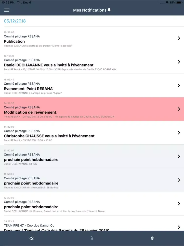 RESANA iPad Screenshots