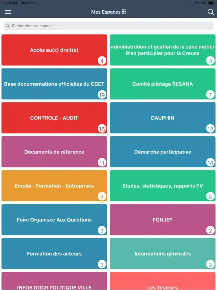 RESANA iPad Screenshots