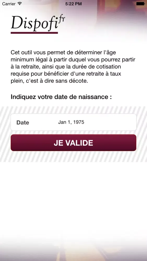 Screenshot di Âge de ma retraite