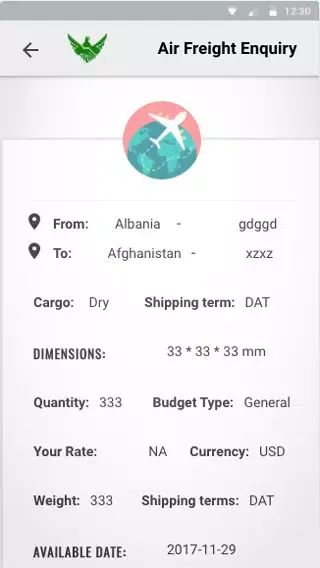 Скриншоты Falcon Freight Connect
