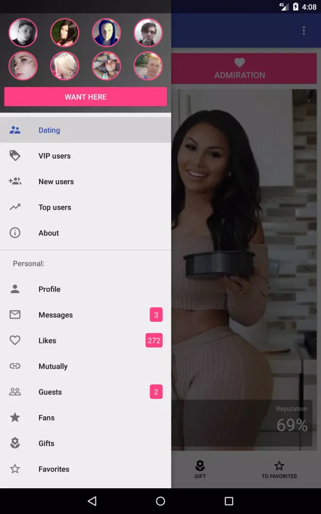 InDating Screenshots