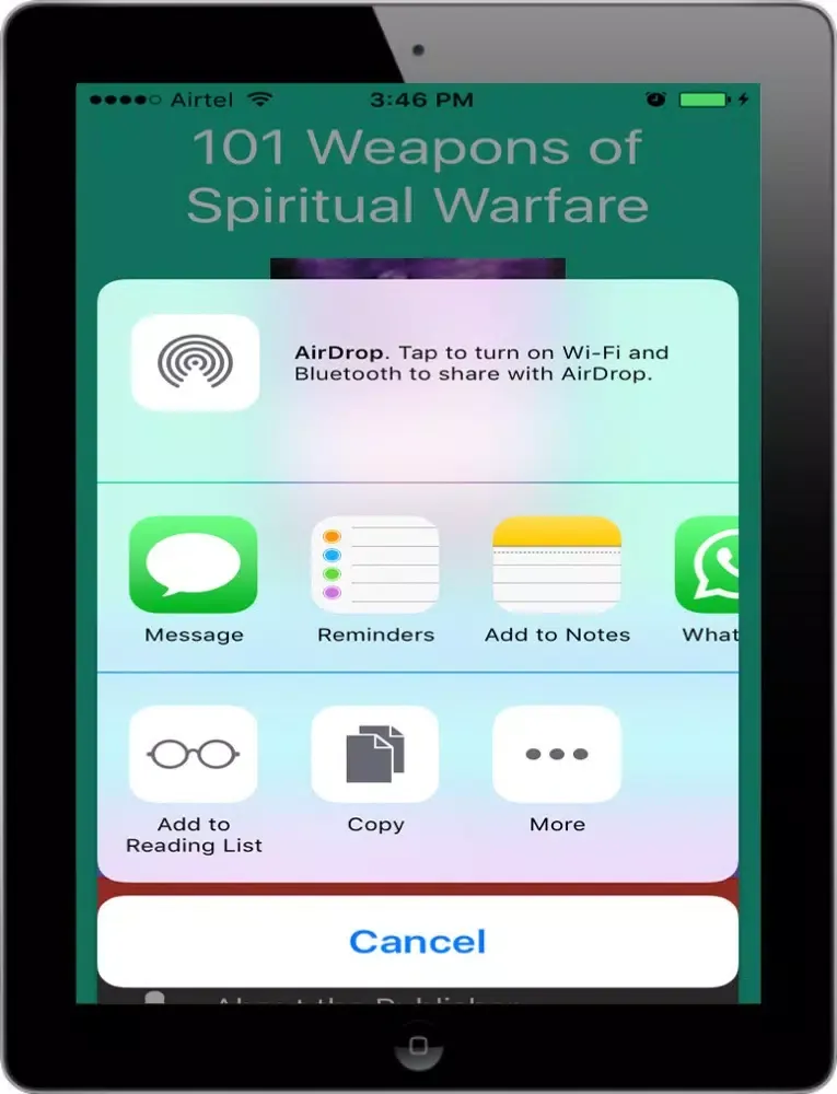 Zrzuty ekranu 101 Weapons of Spiritual Warfare iPad 
