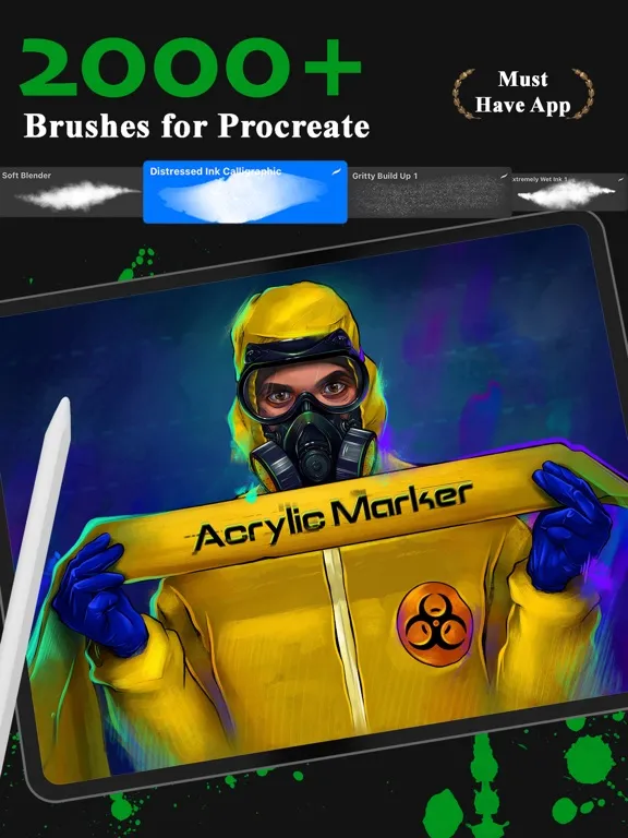 صور Pro Brushes Tool for Procreate iPad 