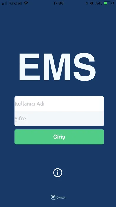 Tangkapan layar EMS - Asansör Takip Sistemi