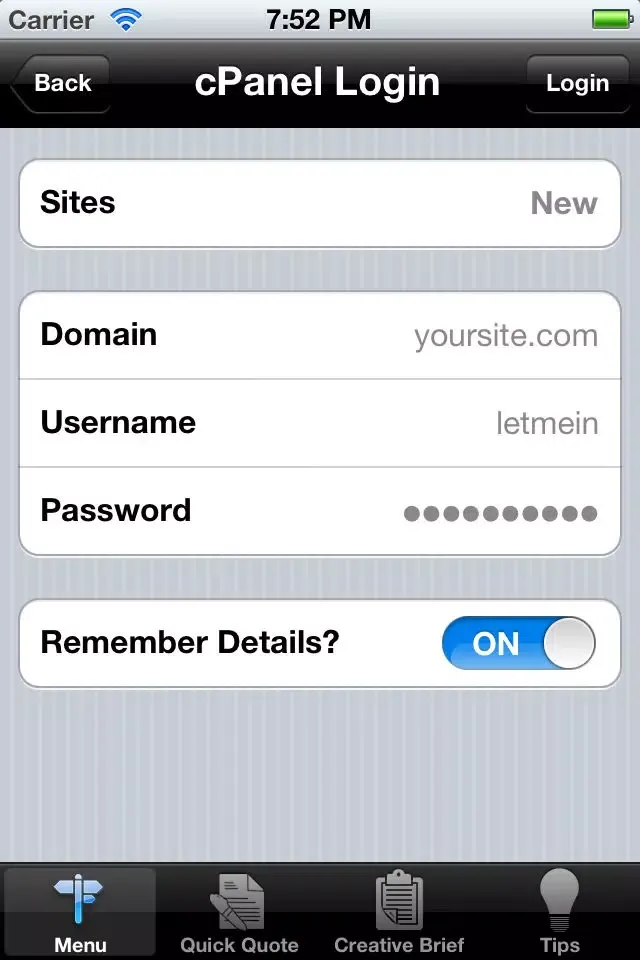 Zrzuty ekranu iOnline Client Connect