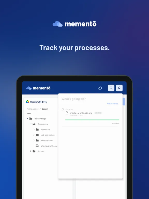 memento File Manager iPad  Screenshots